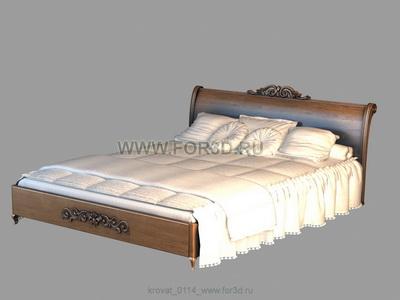 Кровать 0114 3d stl модель для ЧПУ
